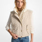 Logo Jacquard Puffer Vest