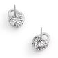 Faux Stone Signature Quilted Broken Heart Padlock Stud Earrings