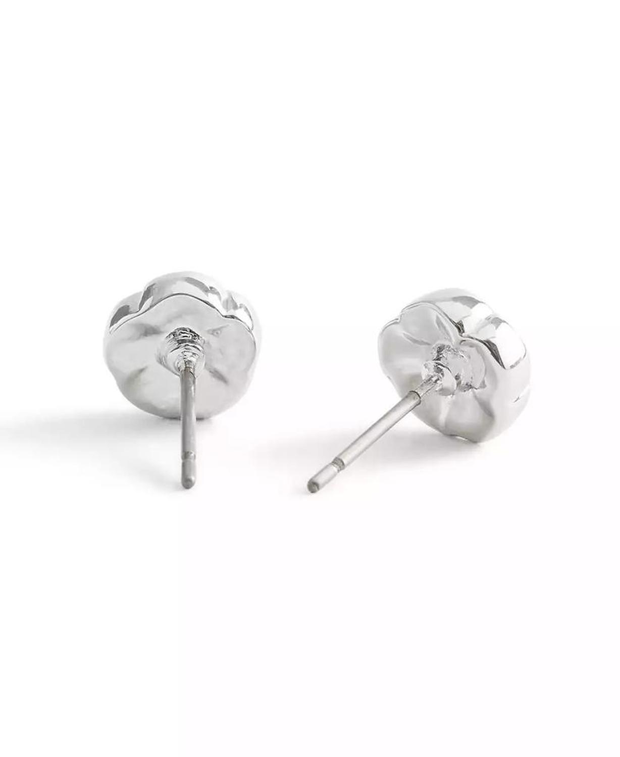 Faux Stone Signature Tea Rose Stud Earrings