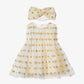 Embellished Logo Tulle Dress and Headband Baby Set