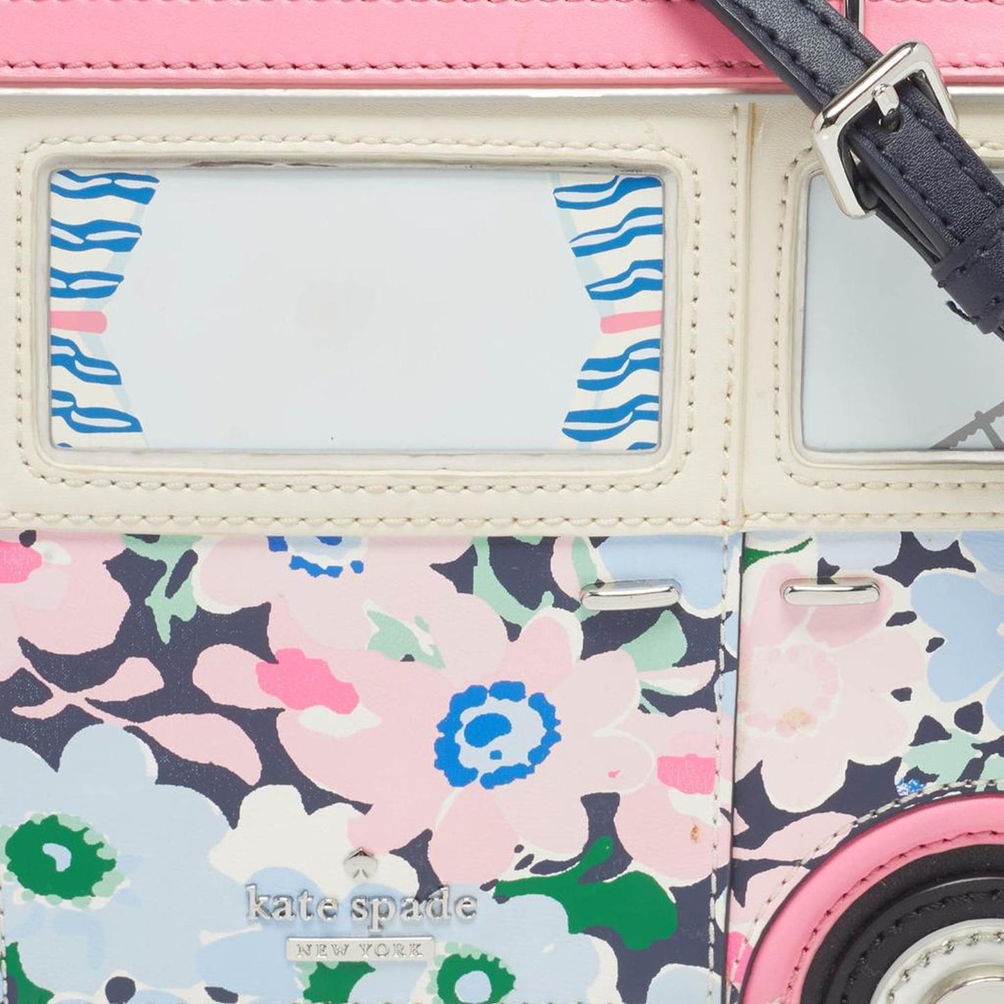 Kate Spade Multicolor Printed Leather California Dreaming Surf 3D Van Crossbody Bag