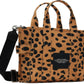Brown 'The Cheetah Canvas Small' Tote