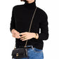 Deco Quilted Leather Mini Flap Chain Crossbody Bag