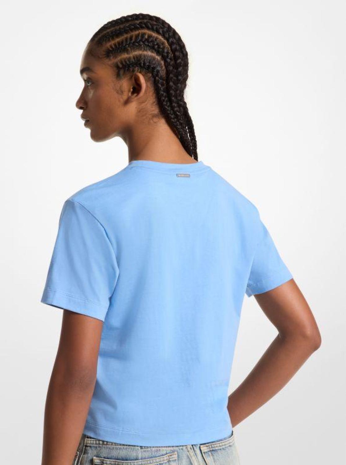 Embellished Logo Organic Cotton T-Shirt