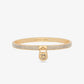 Precious Metal-Plated Pavé Lock Bangle