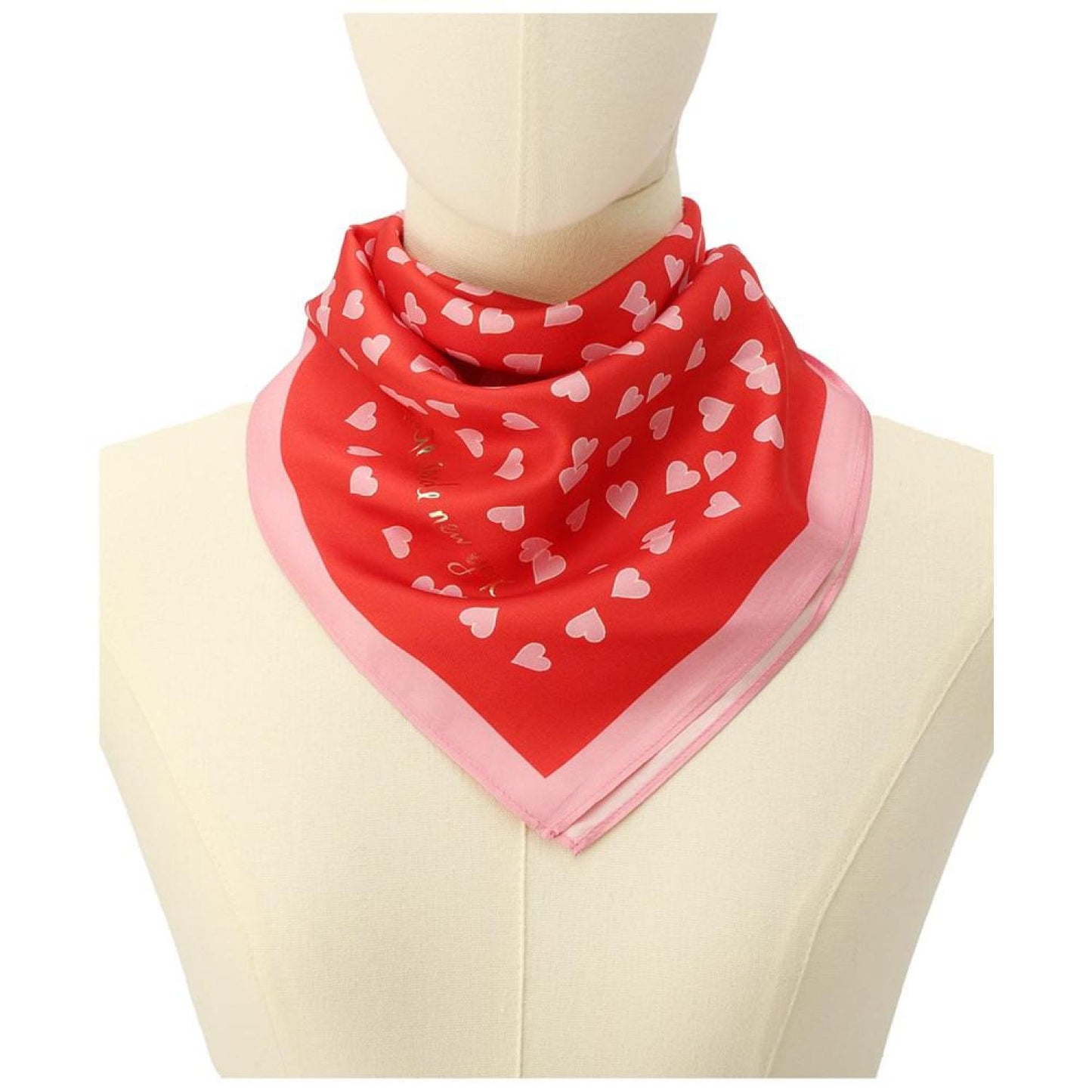 Women's Heart Links Silk Bandana