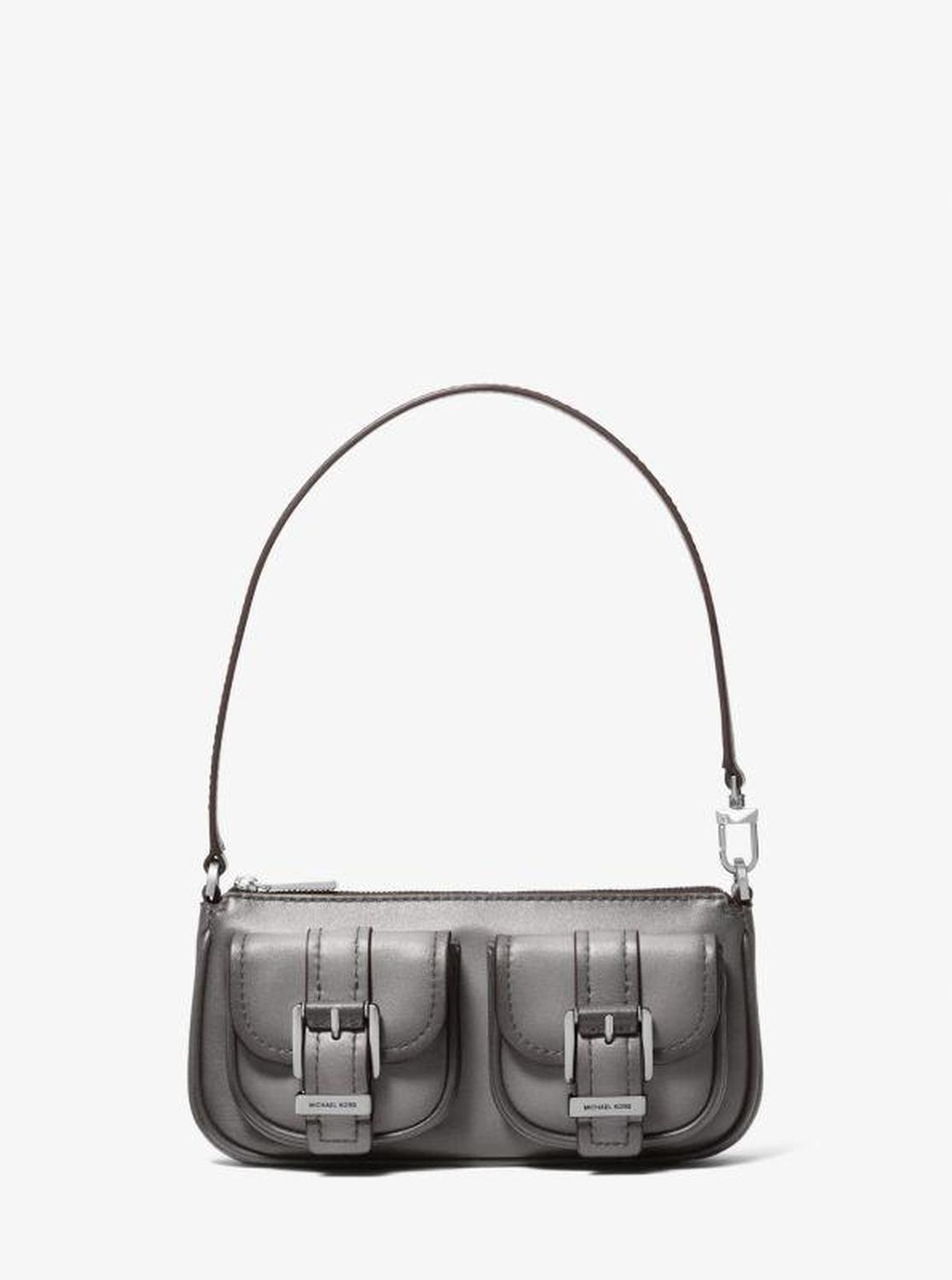 Zoe Small Burnished Leather Pochette