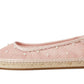 Pearl Fishnet Espadrille Ballet Flat