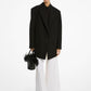Oversized Wool and Cotton Gabardine Blazer