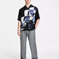 Men's Oversized-Fit Printed Camp Shirt