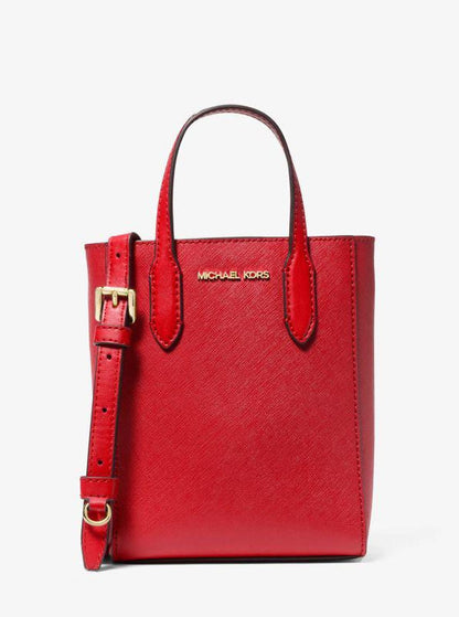 Vincent Extra-Small Saffiano Leather Crossbody Bag With Logo Card Case