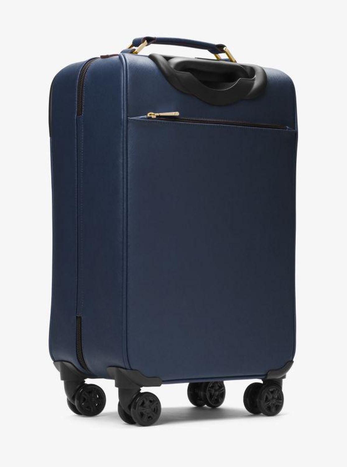 Large Saffiano Leather Suitcase