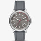 Oversized Bowen Gray-Tone and Silicone Watch