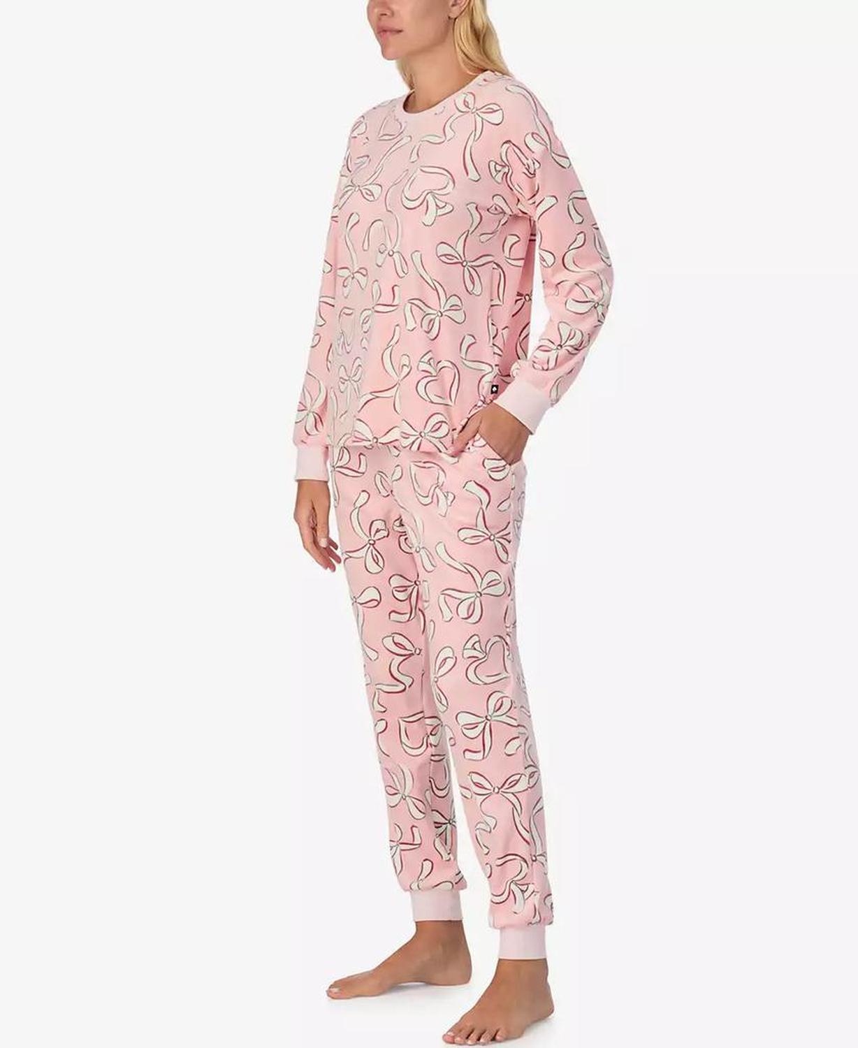 Women's 2-Piece Sleepwear Long-Sleeve Top and Jogger Pajama Set