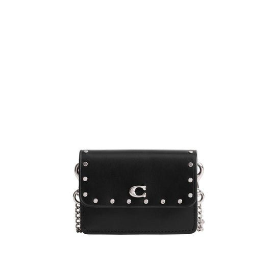 Essential Half Flap Card Case with Rivets