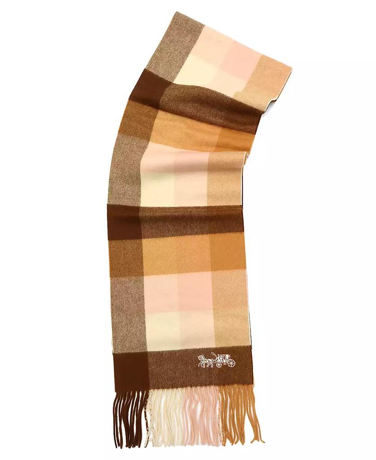Women's Multicolored Check Muffler Scarf