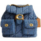 Tabby Small Quilted Denim Backpack