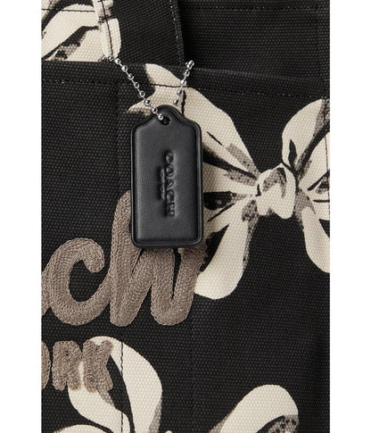 Cargo Tote Bag with Bow Print