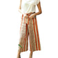 Lucas Pants In Creamsicle Stripe Orange