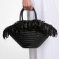 Sardinia Mini Hand-Woven Leather Basket Tote Bag