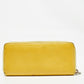 Marc By Marc Jacobs Yellow Leather Classic Q Zip Around Wallet