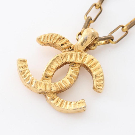 Coco Mark Necklace Gp Gold Vintage