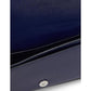 Devin Embellished Shiny Saffiano Flap Chain Wallet