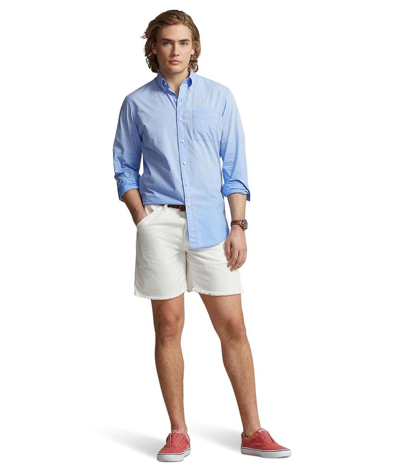 Classic Fit Washed Poplin Shirt