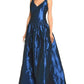 Taffeta Satin Embellished Dress Ball Gown In Blue