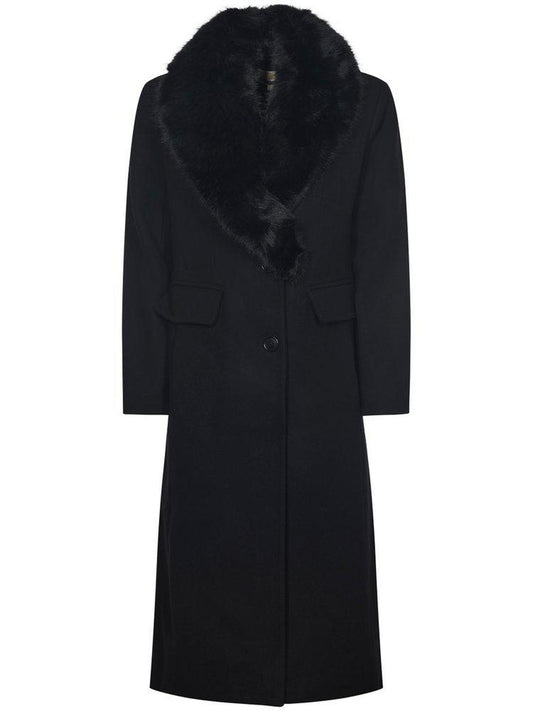 Michael Kors Button-Up Blend Coat