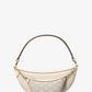 Hollis Medium 2-in-1 Pebbled Leather and Logo Jacquard Shoulder Bag