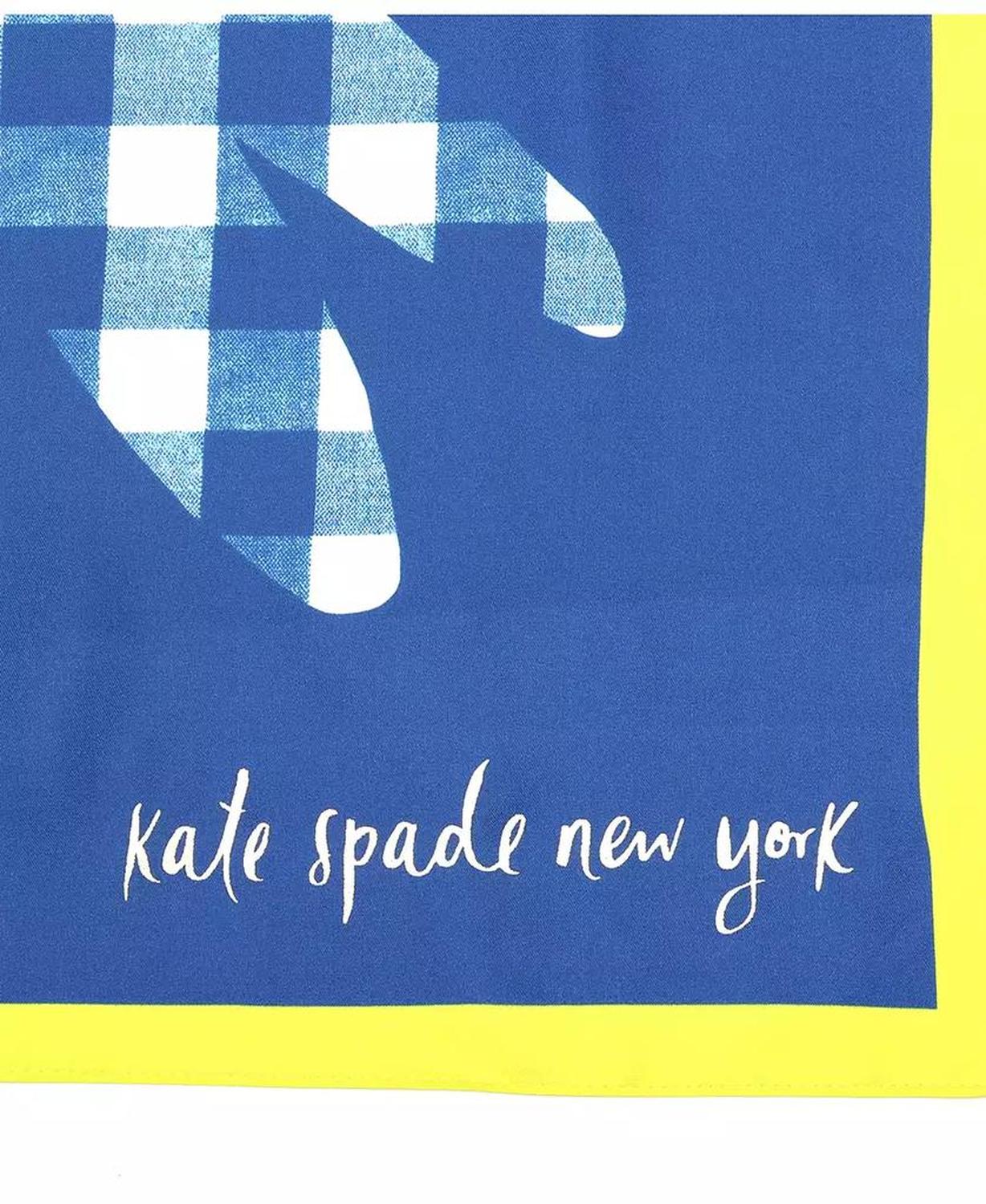 Women's Daisy Gingham Silk Bandana