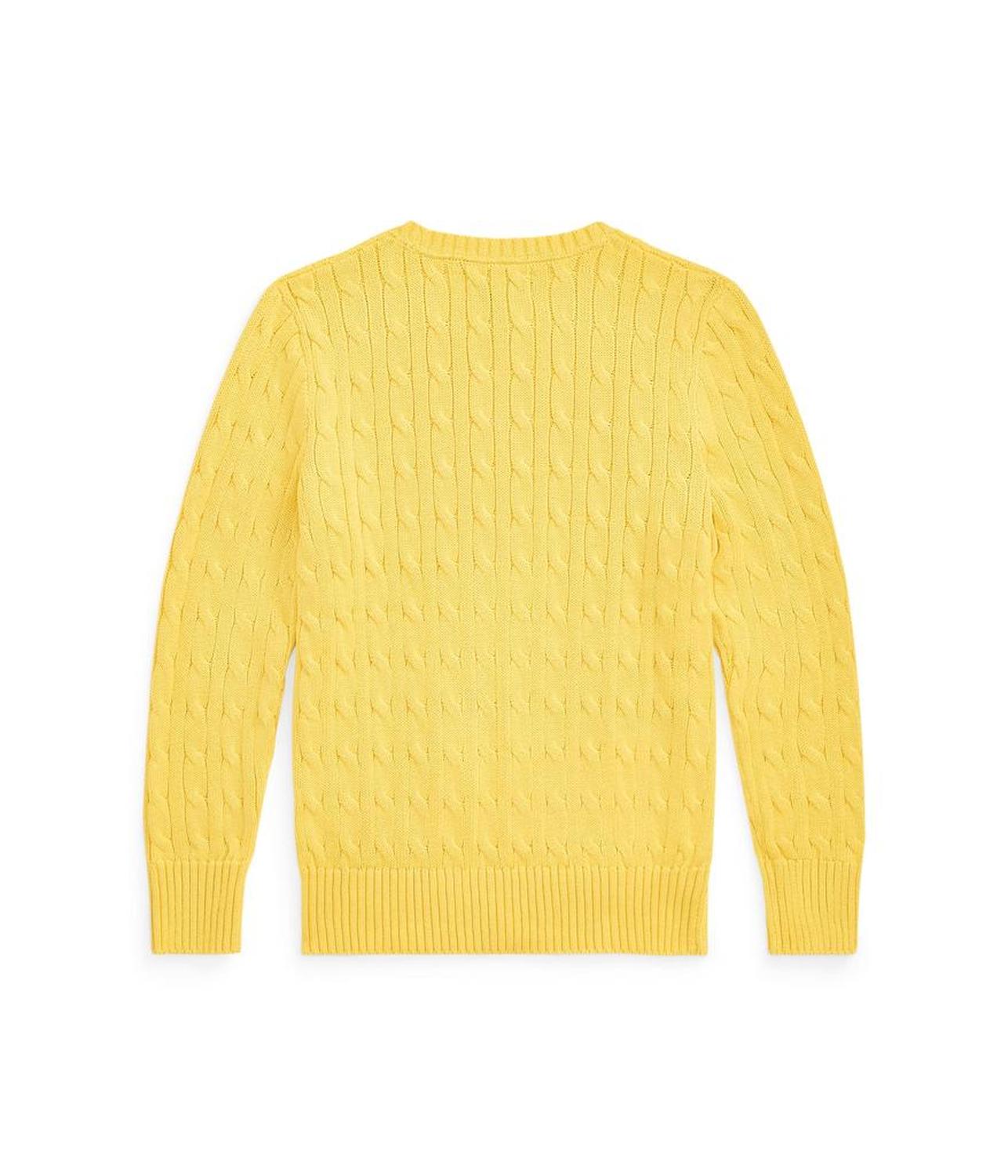 Cable-Knit Cotton Sweater (Big Kid)