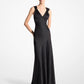 Satin Charmeuse Bias Gown