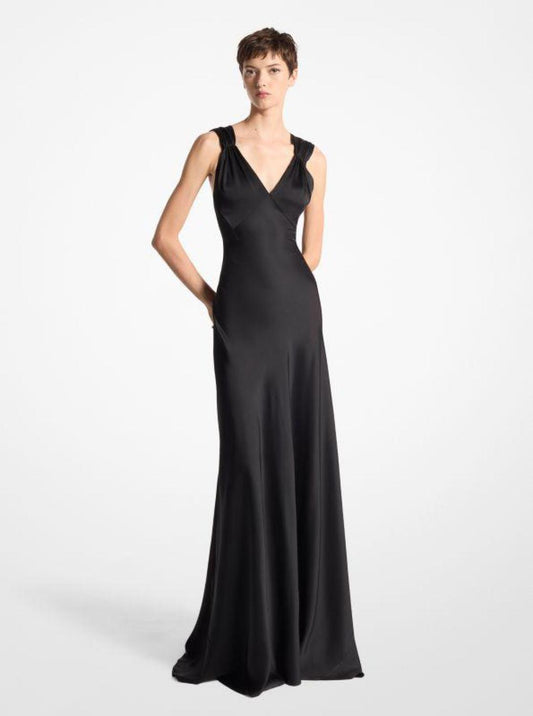 Satin Charmeuse Bias Gown