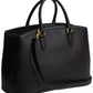 Legacy Large Pebble Leather Carryall 35 Satchel Bag