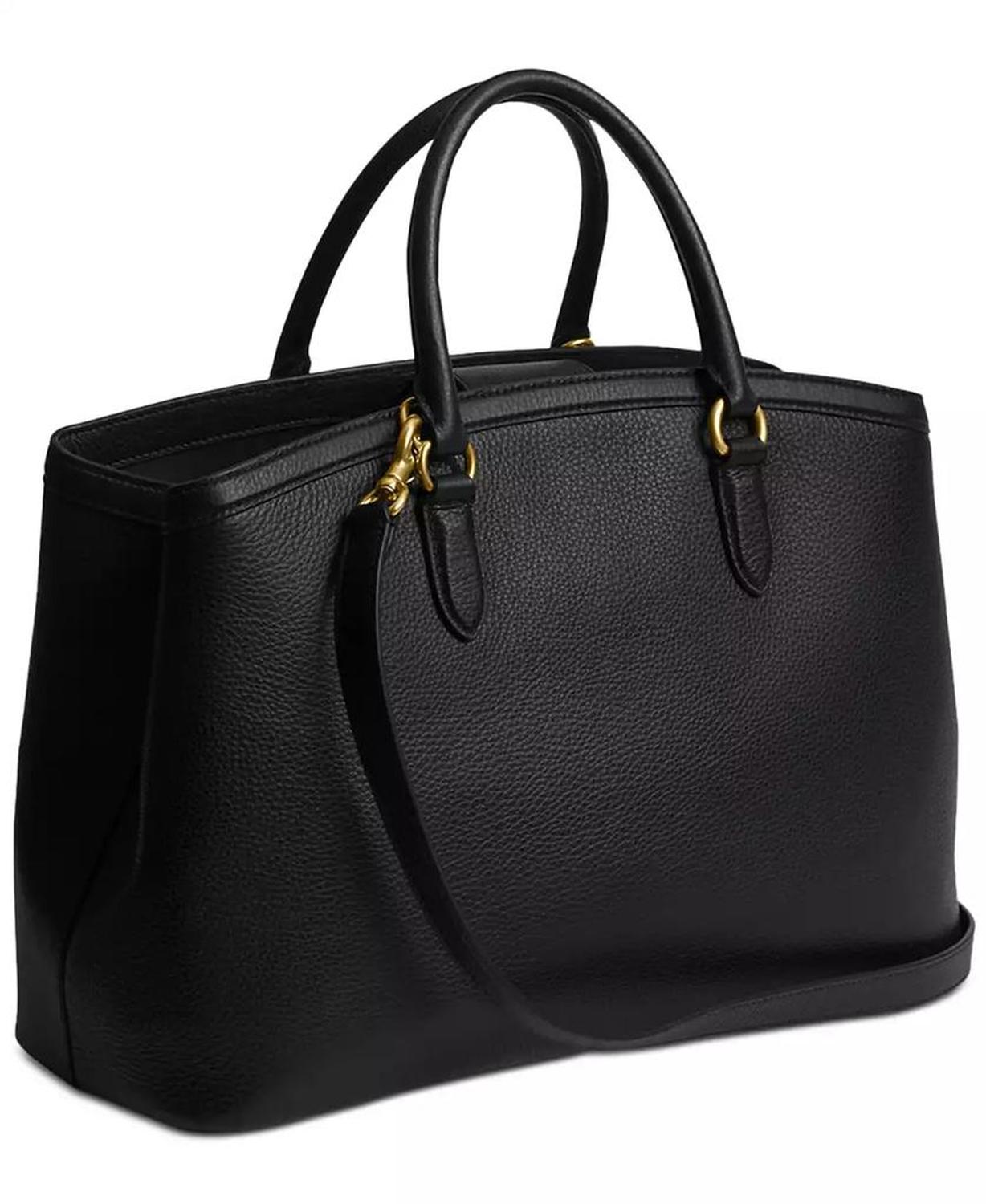 Legacy Large Pebble Leather Carryall 35 Satchel Bag