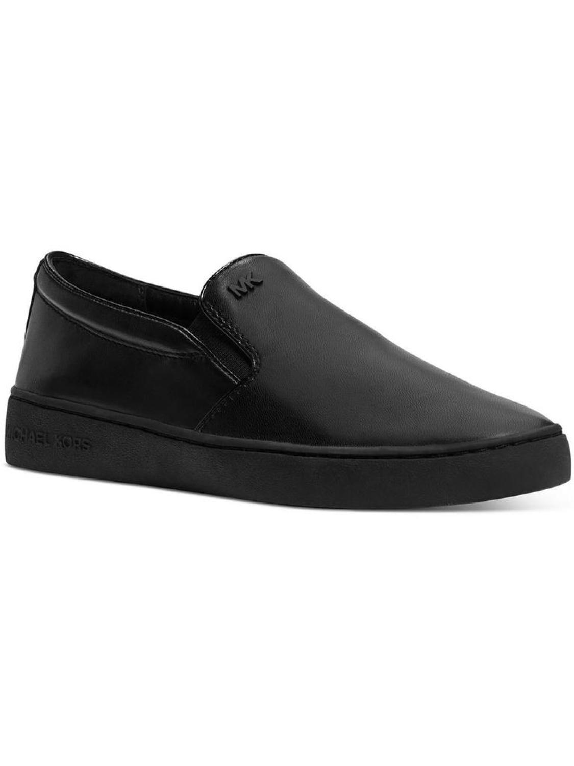 Keaton Womens Leather Lifetyle Slip-On Sneakers