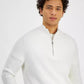 Men's Modern-Fit Mixed-Stitch 1/4-Zip Sweater