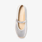Lynn Metallic Leather Ballet Espadrille