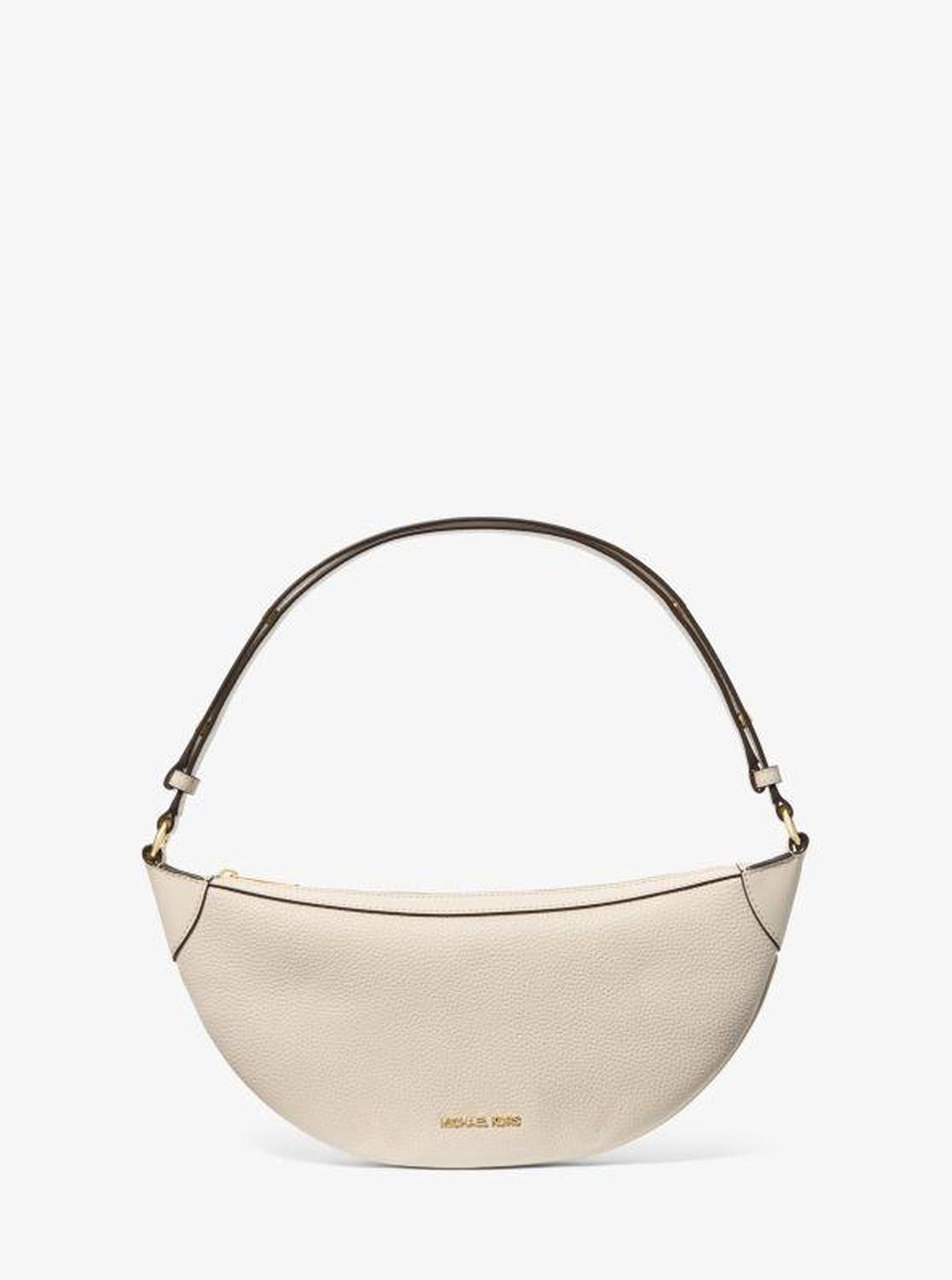 Hollis Medium 2-in-1 Pebbled Leather and Logo Jacquard Shoulder Bag