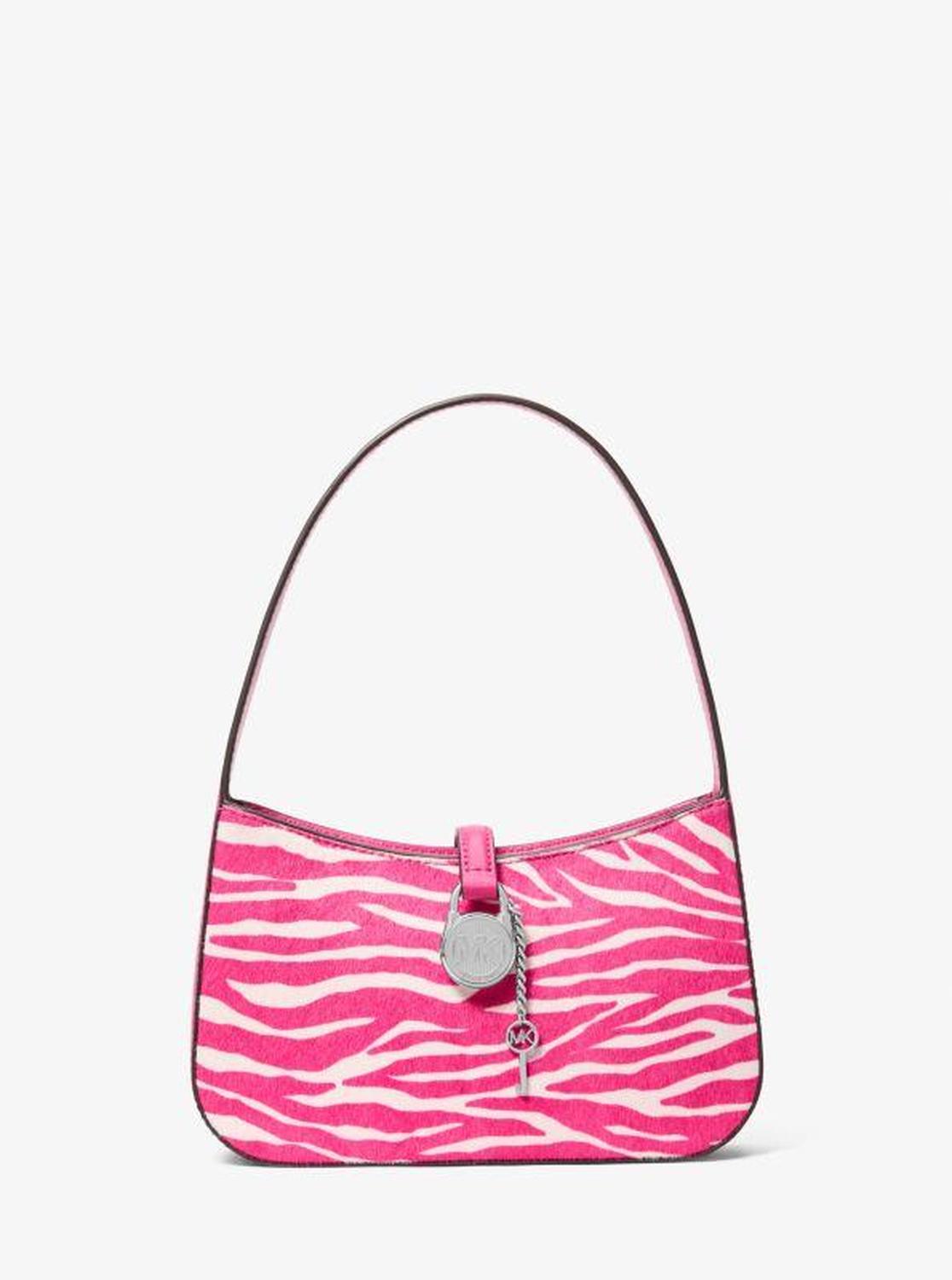 Lyra Small Zebra Print Calf Hair Pochette