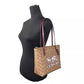 COACH Signature Canvas Fiona Zip Tote Bag Women's