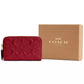Small Signature Patent Leather Zip Around Wallet