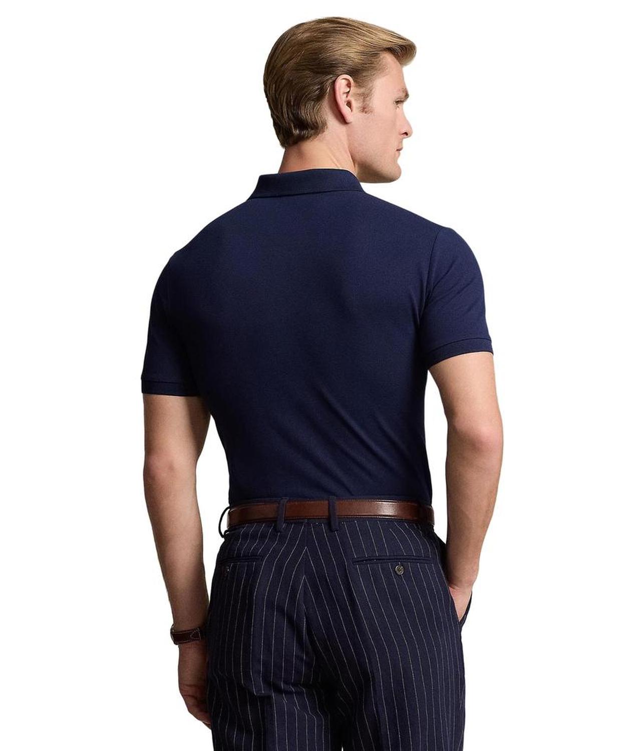 Classic Fit Stretch Mesh Polo Shirt