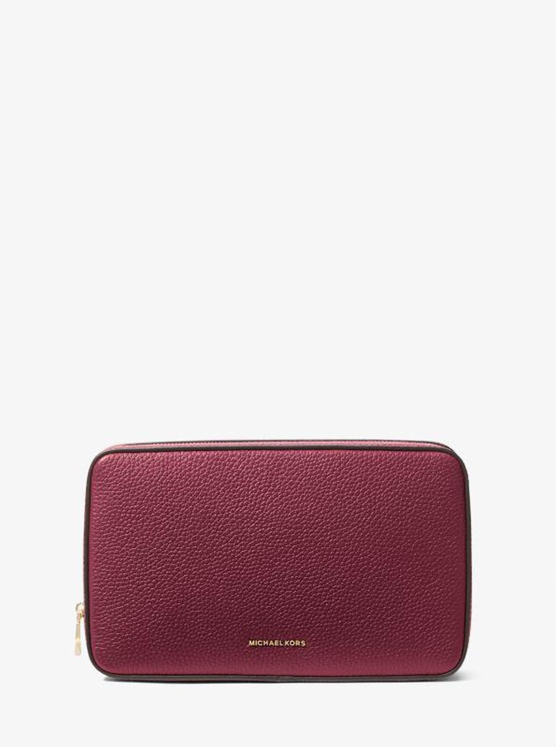 Medium Pebbled Leather Tech Organizer