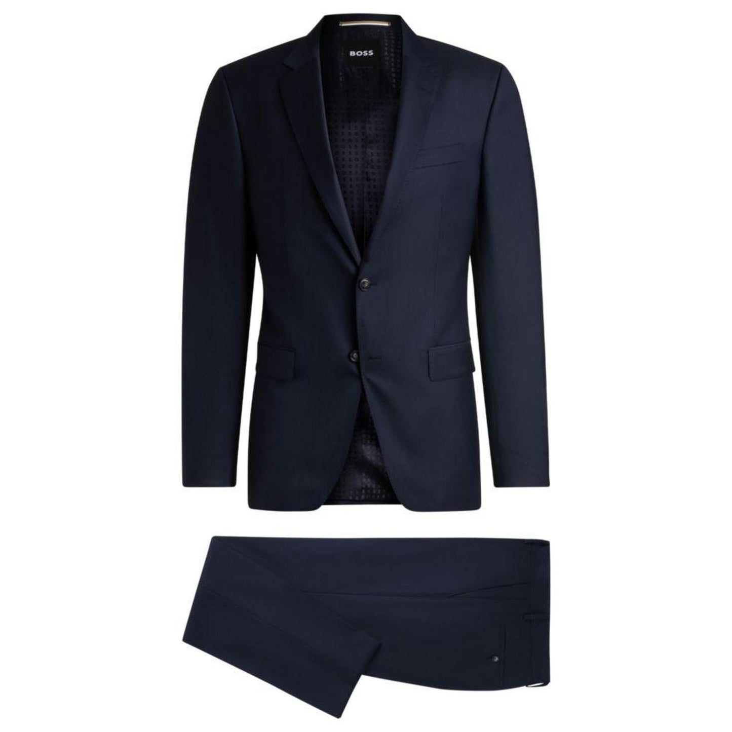 Slim-fit suit in patterned wool and silk