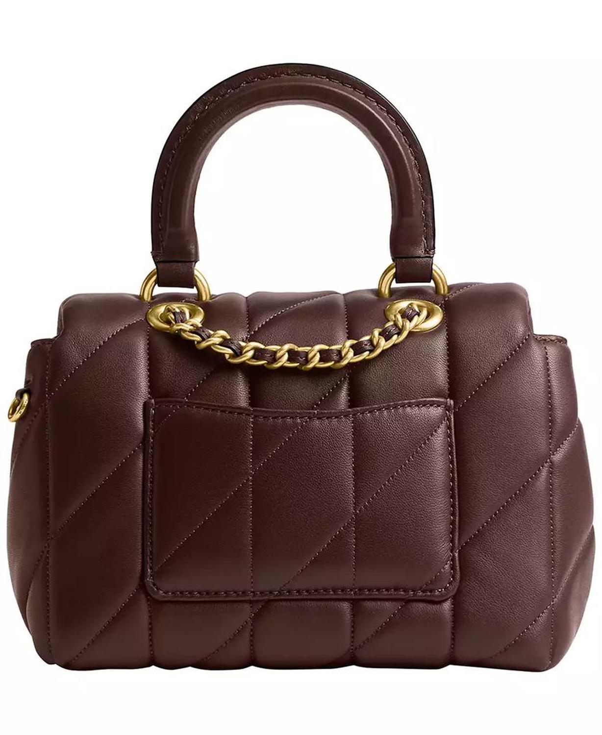 Quilted Tabby Mini Leather Top Handle Bag