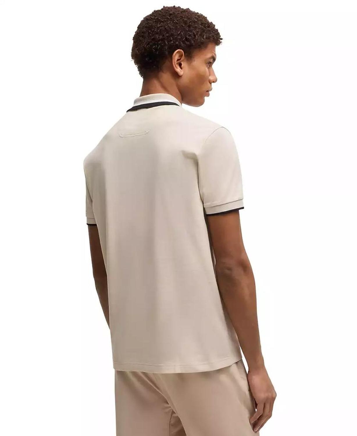 Men's Contrast Stripe Regular-Fit Paddy Polo
