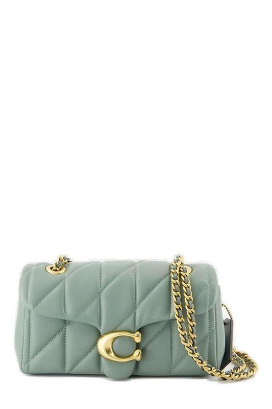 Coach Tabby 20 Logo Plaque Quilted Shoulder Bag
